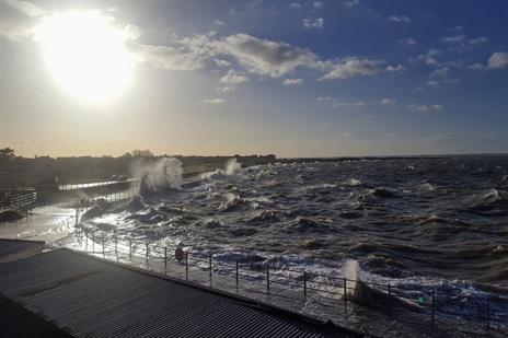 Minnis Bay at spring tide, 8th January 2019